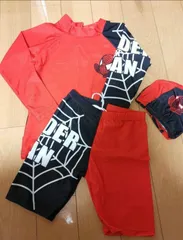 新品男の子スパイダーマン水着3点セット（120cm）