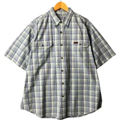 古着 カーハート Carhartt チェック柄 ボタンダウン 半袖 ワークシャツ メンズXL相当/eaa567911