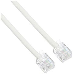 【在庫処分】エルパ (ELPA) テレホンコード 電話線 6極4芯/6極2芯 兼用 15m TEW-T150
