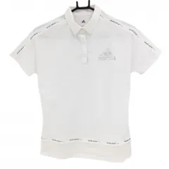★SALE価格★アディダス 半袖ポロシャツ 白 一部メッシュ レディース L ゴルフウェア adidas