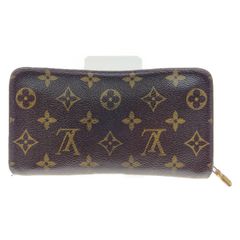 〇〇LOUIS VUITTON ルイヴィトン モノグラム ポルトモネ ジップ ラウンドファスナー長財布 M61727 ブラウン