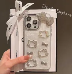 韓国♡愛される 可愛い キラキラ リボン飾り iphone16proケース 映え