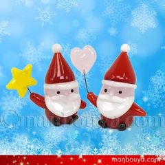 クリスマス 飾り サンタクロース ガラス細工 ミニチュア 雑貨