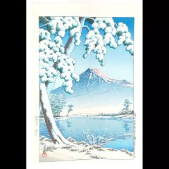 復刻版画】安藤広重「阿波鳴門風景」3枚綴り 手刷複製木版画 ☆送料 