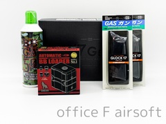 東京マルイ G17/グロック17 Gen5 & オートマチックBBローダー &  ウッドランドガス500g