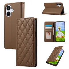 Gedurya Galaxy A25 5G ケース 手帳型 SC-53F ケース 財布型 カード収納 RFIDブロッキング ギャラクシーa25 5g ケース SCG33 携帯カバー マグネット式 ダイヤモンド グリッド シェイプ Galaxy A25 5G ス