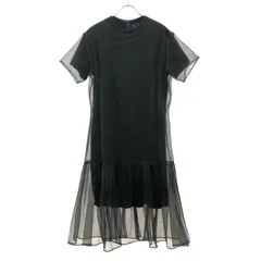 Akira Naka ノースリーブ プリーツカットソー ワンピース　黒　ブラック Akira Naka ノースリーブ プリーツカットソー ワンピース 黒
