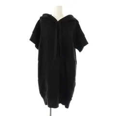 メゾンマルジェラ Maison Margiela MM6 半袖 スウェット パーカーワンピース S 黒 /MI ■OS