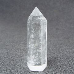 天然石 天然水晶 ポイント 六角柱 クォーツ 原石 置物 パワーストーン インテリア 置物 PO085