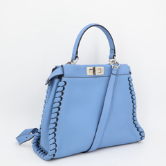 フェンディ Fendi レギュラーピーカーブー 2WAY ブルー 8BN290