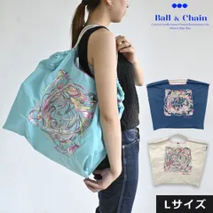 【送料無料】【即納】 Ball＆Chain ボールアンドチェーン 正規品 FEATHER Lサイズ バッグ エコバッグ トートバッグ 刺繍 ギフト A4 301164