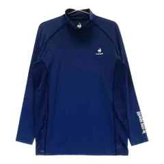サイズ：LL LE COQ GOLF ルコックゴルフ  ハイネック 長袖インナーTシャツ  ネイビー系 [240101404457]# ゴルフウェア メンズ ストスト