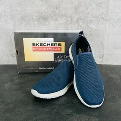 新品タグ付き スケッチャーズ メンズシューズ スリッポン メッシュ ネイビー 26.5cm SKECHERS  /330337