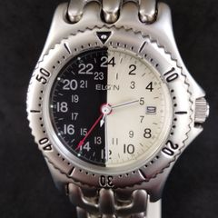 新品 ELGIN チタン クロノ デイデイト 保護シール付 稼働品 - メルカリ