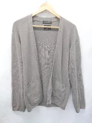 ◇ ⊇ nano universe ナノ ユニバース 長袖 カーディガン サイズL グレー系 メンズ E  【1506180003217】