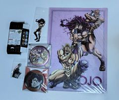 おまけつき ジョジョ アニメ10周年記念展 カーズ 場面写缶バッジ 描きおろし缶バッジ ボスver. ステッカー クリアファイル