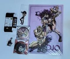 おまけつき ジョジョ アニメ10周年記念展 カーズ 場面写缶バッジ 描きおろし缶バッジ ボスver. ステッカー クリアファイル