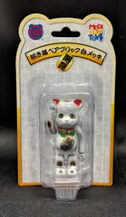 MEDICOMTOY BE@RBRICK 招き猫 白メッキ 開運 100%のサムネイル