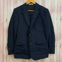 シーケーカルバンクライン ck Calvin Klein セットアップ 上下 テーラードジャケット 背抜き シングル スラックス ストレート ウール ネイビー 紺      メンズ