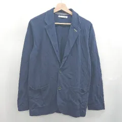 ◇ ⊂ ikka イッカ 2ｂ 長袖 テーラードジャケット サイズLL ネイビー系 メンズ E  【1507030000769】