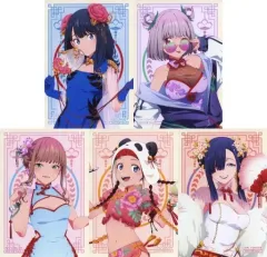 【中古】キャラカード 全5種セット ブロマイド 「くじコレ グリッドマン ユニバース チャイナドレスver.」 くじ5個購入特典
