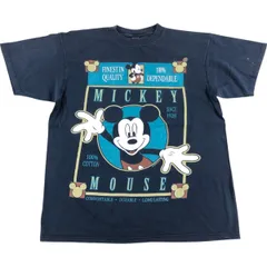 古着 90年代 MICKEY MOUSE ミッキーマウス キャラクタープリントTシャツ USA製 メンズXL相当 ヴィンテージ/eaa543348