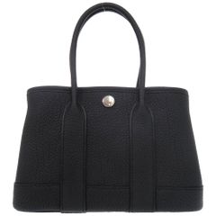 美品 グッチ 124542 GGキャンバス レザー ブラック ミニ ハンドバッグ  