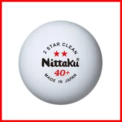 送料無料ニッタク(Nittaku) 卓球ボール 2スター クリーン 3個入 NB1720 (ホワイト/FF)