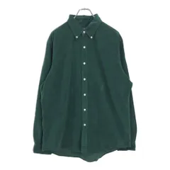 RALPH LAUREN ラルフローレン ボタンダウン コーデュロイ 長袖シャツ グリーン(メンズ XL)中古 古着 U7477