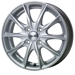 ホイール4本セット Exceeder E06 メタルシルバー 13インチ 4B+45 4H-100のサムネイル