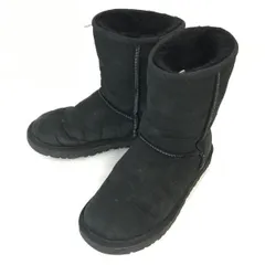 UGG/アグ★5825/暖か/ムートンブーツ【US7/24.0/黒/BLACK】ショート/Shoes◆Q-448