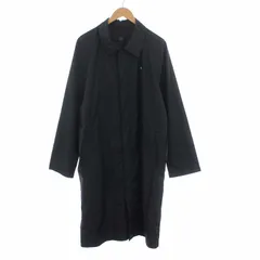 ラコステ LACOSTE ステンカラーコート アウター ロング ロゴワッペン 50/3 L 黒 ブラック /KHのサムネイル