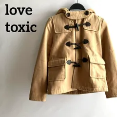 love toxicラブトキシックMアウターコートベージュブラウン茶色フード付き