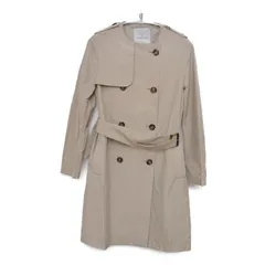 MONCLER/PREMIERE コットンナイロン ノーカラートレンチコート/0/ベージュ