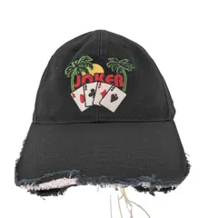 MARTINE ROSE　25SS roll black刺繍 キャップ ROLL BACK CAP in BLACK | Martine Rose