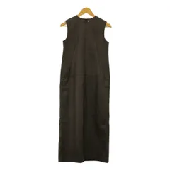 【新品】  th products / ティーエイチプロダクツ | フェイクレザー ノースリーブ ワンピース | 0 | ブラウン | レディース
