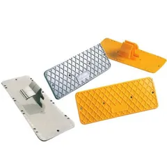 側溝ダートカバー50枚セット 側溝フタ穴対応サイズ30～50ｍｍ カラー 黄：AR-4001 グレー：AR-4003【送料無料】アラオ AR4001 AR4003