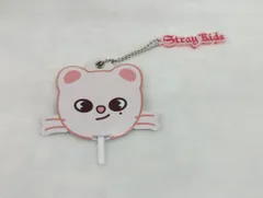 StrayKids 2024 dominATE JAPAN Hyunjin ミニうちわキーホルダー 赤文字