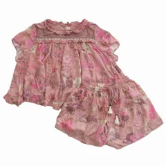 spell & the gypsy collective スペルザ ジプシー コレクティブ フラワープリント セットアップ 半袖 ピンク サイズXS 【中古】