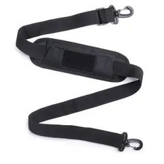 【在庫処分】[LOYELEY] ショルダーストラップ 交換用肩掛けひも 調節可能ベルト 肩パッド PC バッグ・カメラケース・ビジネスバッグ・スポーツバッグ・ツールバッグ・ギターバッグ など (ブラック)