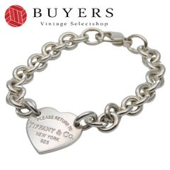 【中古】 ティファニー ブレスレット リターントゥ シルバー925 約27.6g シルバー ハートタグ チェーン アクセサリー レディース 女性 TIFFANY&Co.