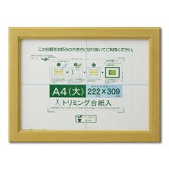 新品 大仙 額縁 賞状額 カノエ A4大 ナチュラル シュリンクパック J635D2500