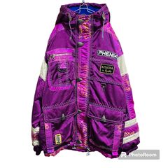 【超希少】90s OLD PHENIX ” KITACHA in KYOTO ” GOLDWIN ILLUSION Ski Wear ゴールドウイン サイズO レトロ ビンテージ ビッグシルエット ストリート Y2K【HO000008】