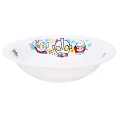 【数量限定】「 ウルトラマン 」 フルーツ皿(深 皿) 直径15cm 子供用 食器 白 058509