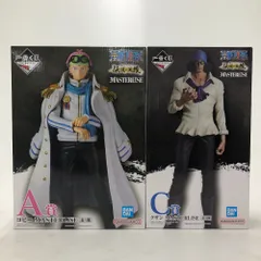 02w14864 一番くじ ワンピース 伝説の英雄 A賞 コビー / C賞 クザン MASTERLISE フィギュア 2点セット ※未開封品【中古品】