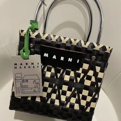 MARNI マルニ かごバッグ ピクニックバック ストーンホワイト - メルカリ