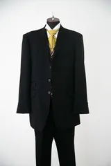 【 美品 MAZZO セレモニースーツ 3Pセット black サイズA-LL 】