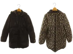 フランシュリッペ franche lippee ダウンコート アウター リバーシブル フード M 黒 ブラック ベージュ /MF ■OSのサムネイル
