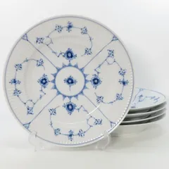 v*y様   ブルーフルーテッド プレート25セン ブルーフルーテッド プレイン プレート 25cm|ロイヤル