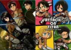 【中古】クリアファイル エレン＆リヴァイ＆ミカサ＆アルミン A4クリアファイル(2枚組) 「劇場版『進撃の巨人』 前編～紅蓮の弓矢～」